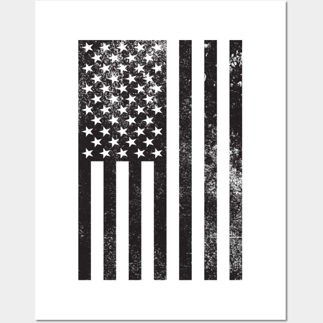 US Flag textured Wall Art by Echo9Studio